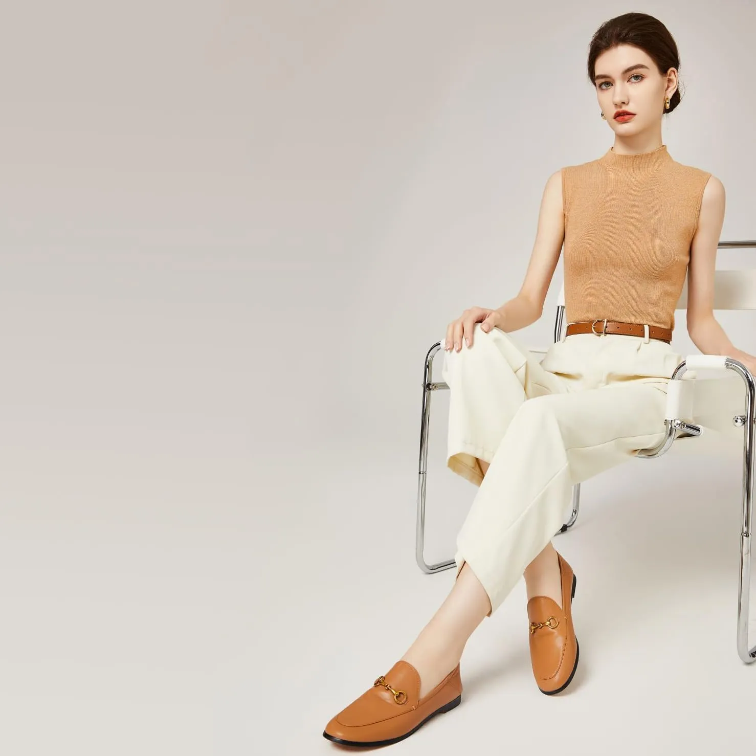 Vertundy Loafers for Womens Low Heel Flats Loafers