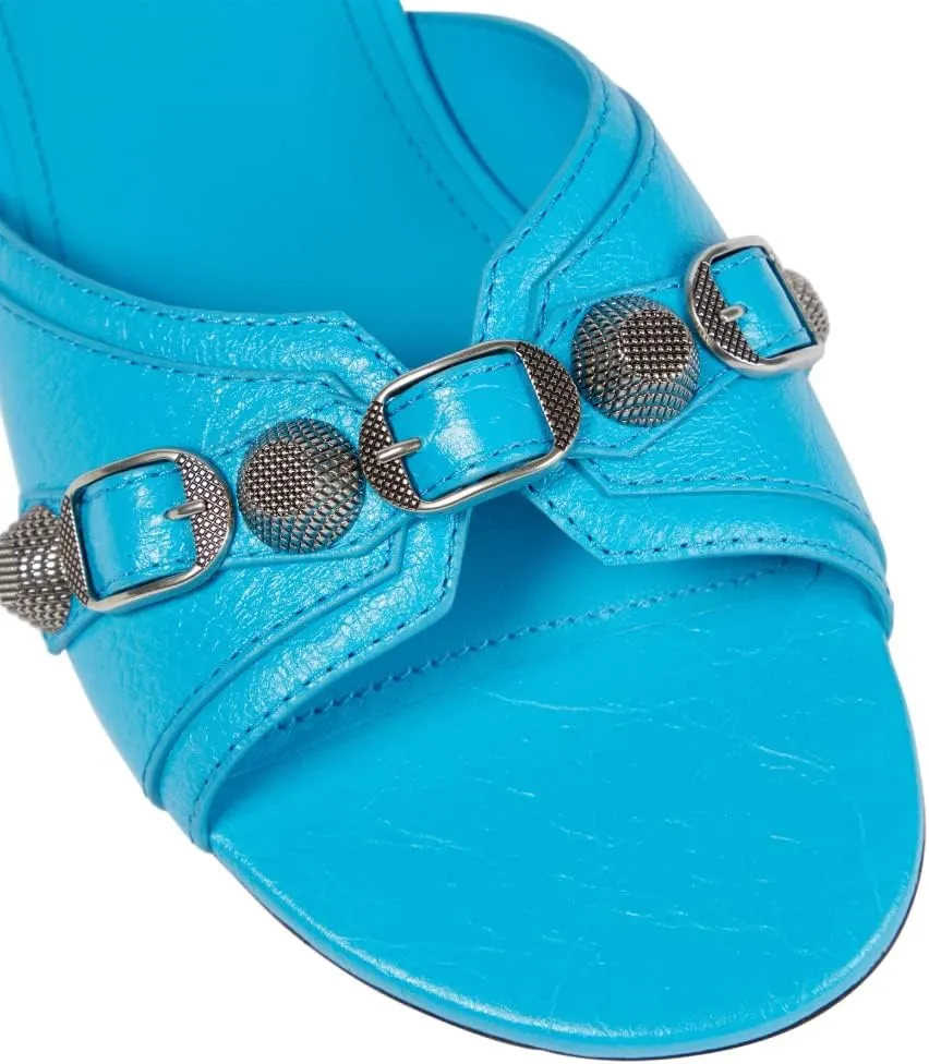 Vertundy Women’s Flat Slide Slippers - Round Open Toe Rivet Sandals Slip on Casual Shoes for Summer Beach Daily Wear