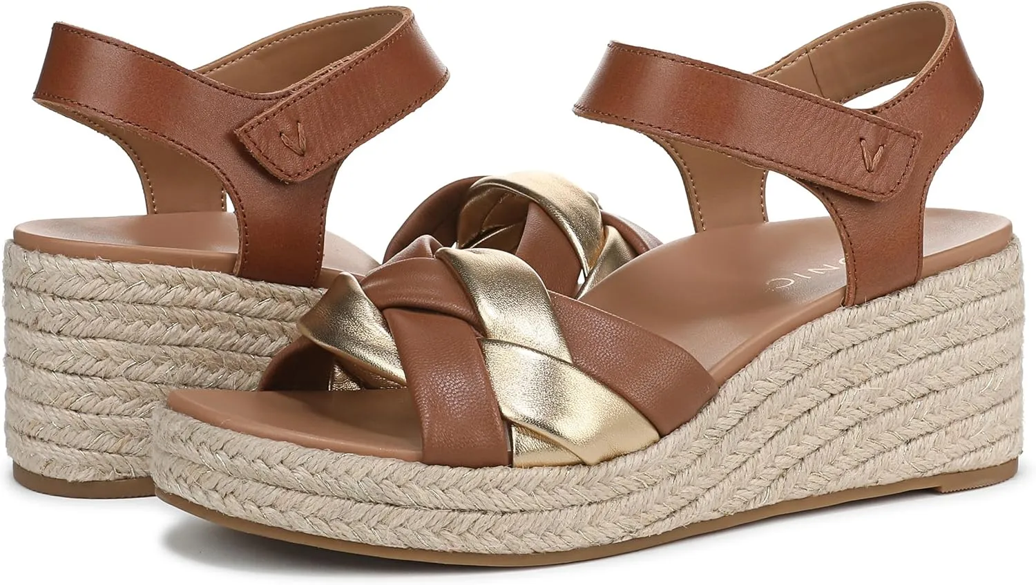 Vionic Women's Saratoga Espadrille Wedge Sandal