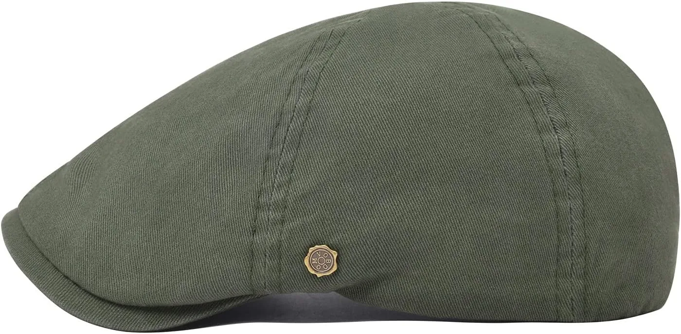 VOBOOM Cotton Flat Cabbie Hat Gatsby Ivy Irish Hunting Newsboy Cap