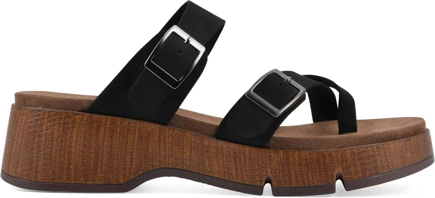 WHITE MOUNTAIN Women's Lefter Low Platform Sandal