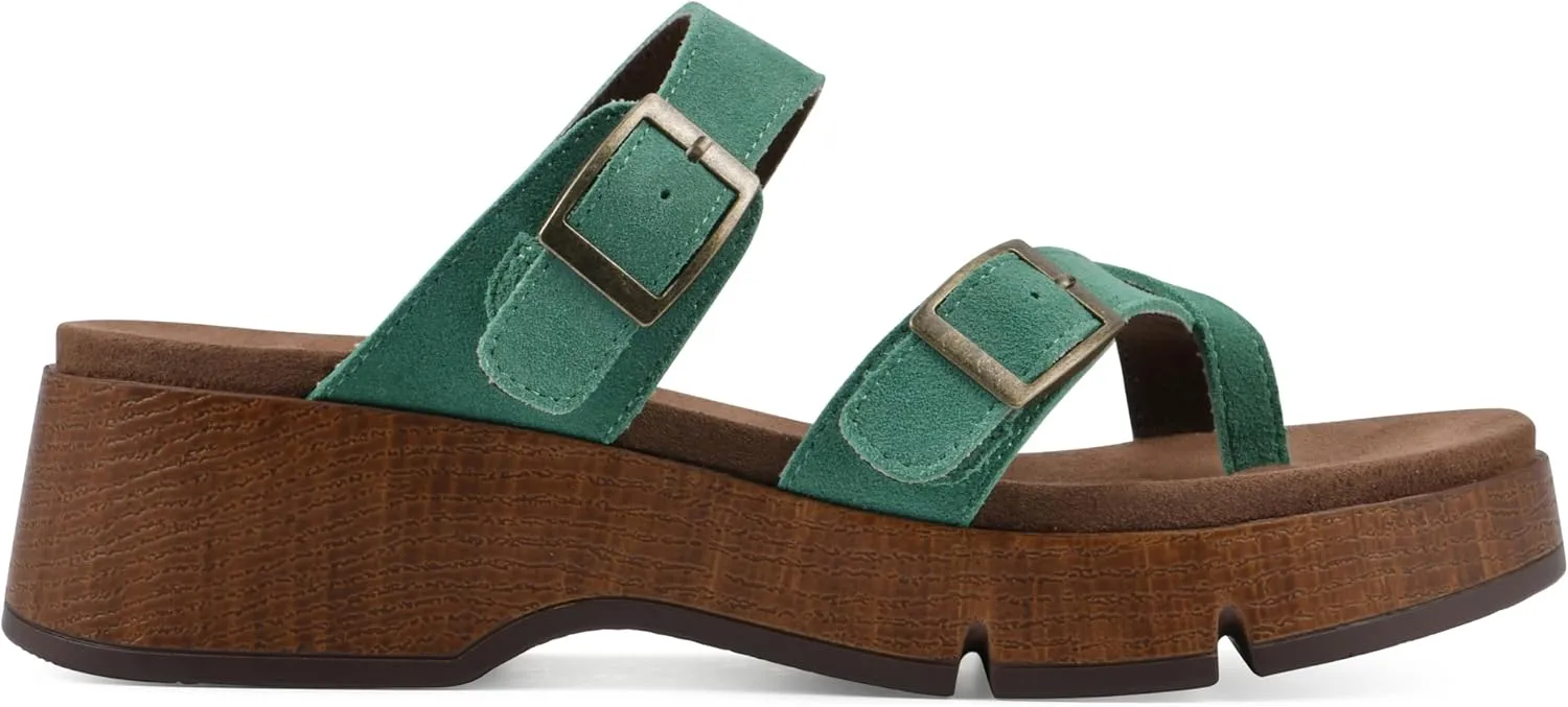 WHITE MOUNTAIN Women's Lefter Low Platform Sandal