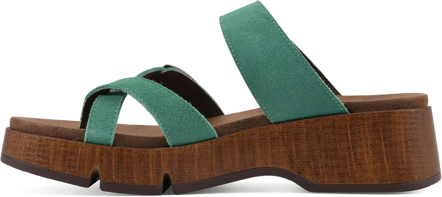 WHITE MOUNTAIN Women's Lefter Low Platform Sandal