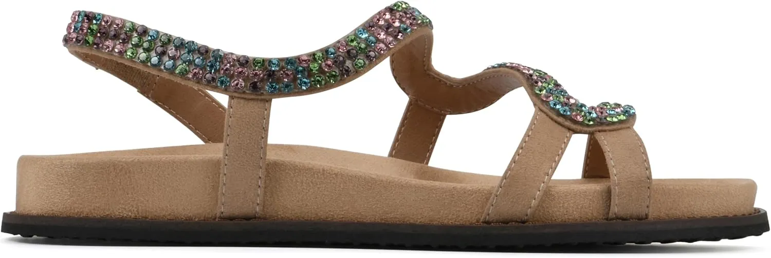 WHITE MOUNTAIN Women's Majorette Flat Sandal