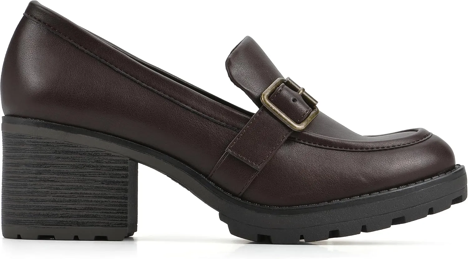 WHITE MOUNTAIN Women's Shoes Bougie Block Heel Loafer