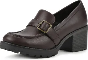 WHITE MOUNTAIN Women's Shoes Bougie Block Heel Loafer