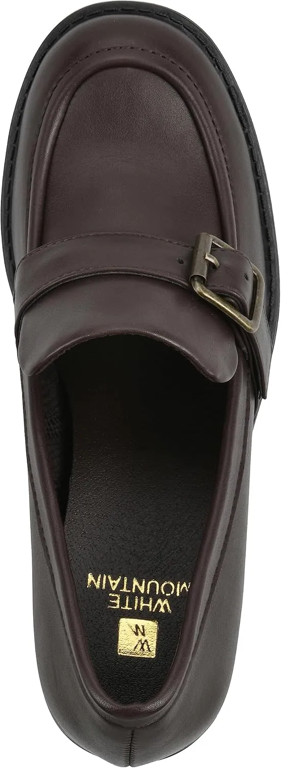 WHITE MOUNTAIN Women's Shoes Bougie Block Heel Loafer