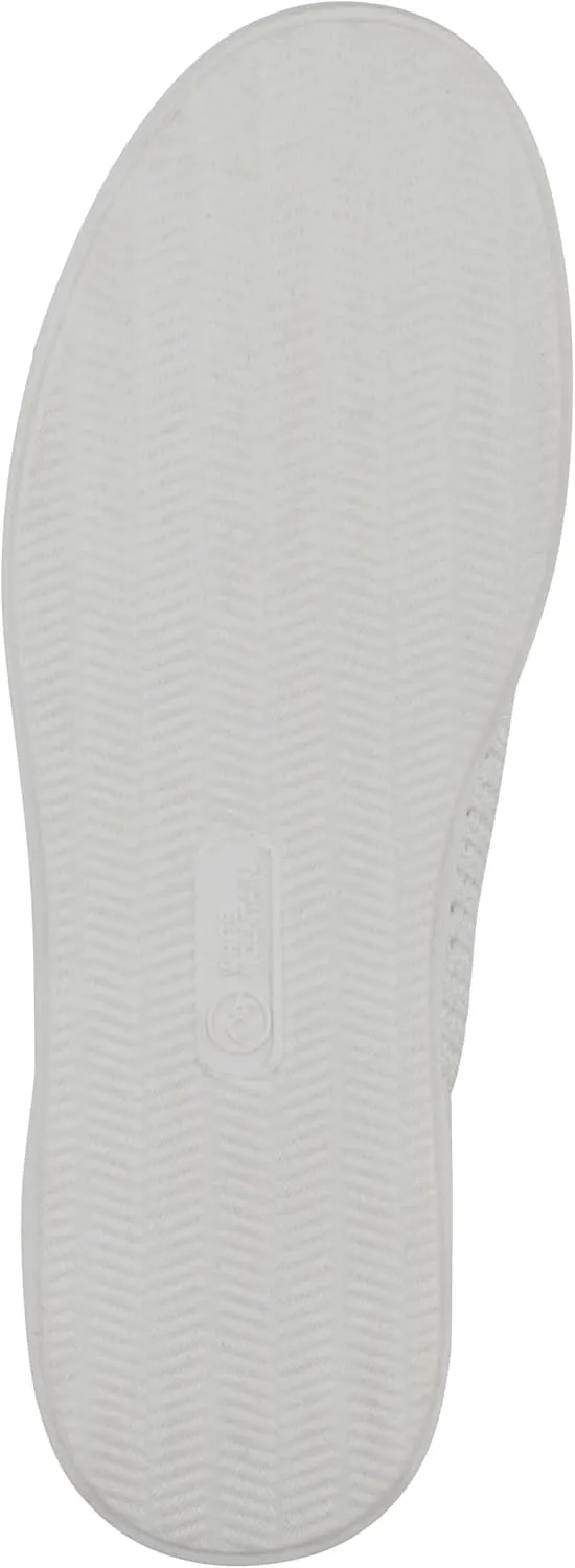 WHITE MOUNTAIN Women's Upscale Woven Knit Lace-Up Sneaker