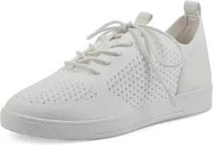 WHITE MOUNTAIN Women's Upscale Woven Knit Lace-Up Sneaker