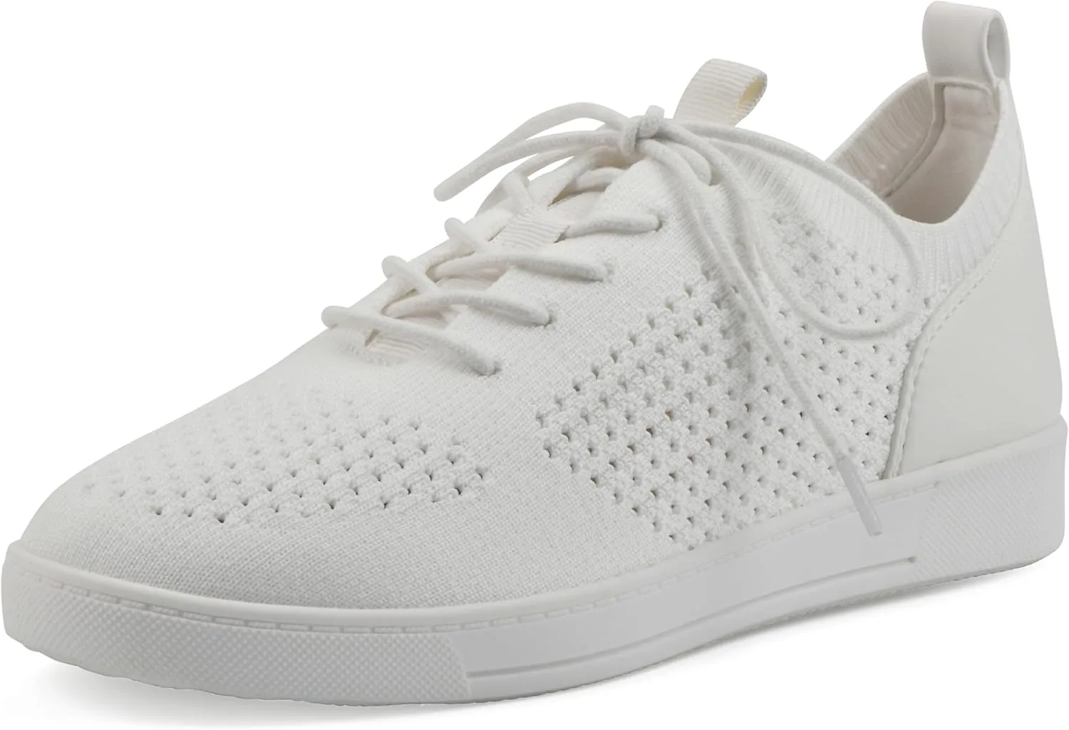 WHITE MOUNTAIN Women's Upscale Woven Knit Lace-Up Sneaker