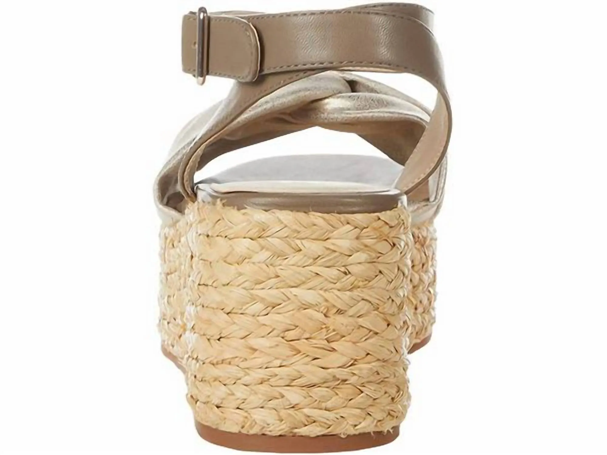 Winning Espadrille Sandals In Gold Distressed Metallic