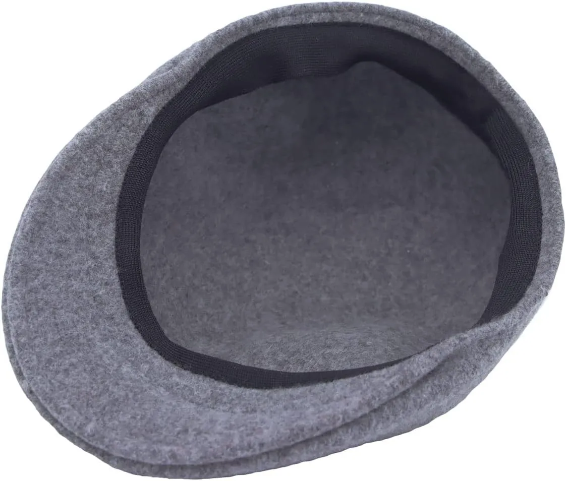 WITHMOONS Wool Seamless Newsboy Beret Hat Classic Ivy Flat Cap AC31374
