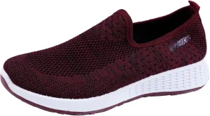 Women Comfortable Slip On Shoes Lightweight Walking Sneakers Canvas Casual Flats Non Slip Elastic Loafers