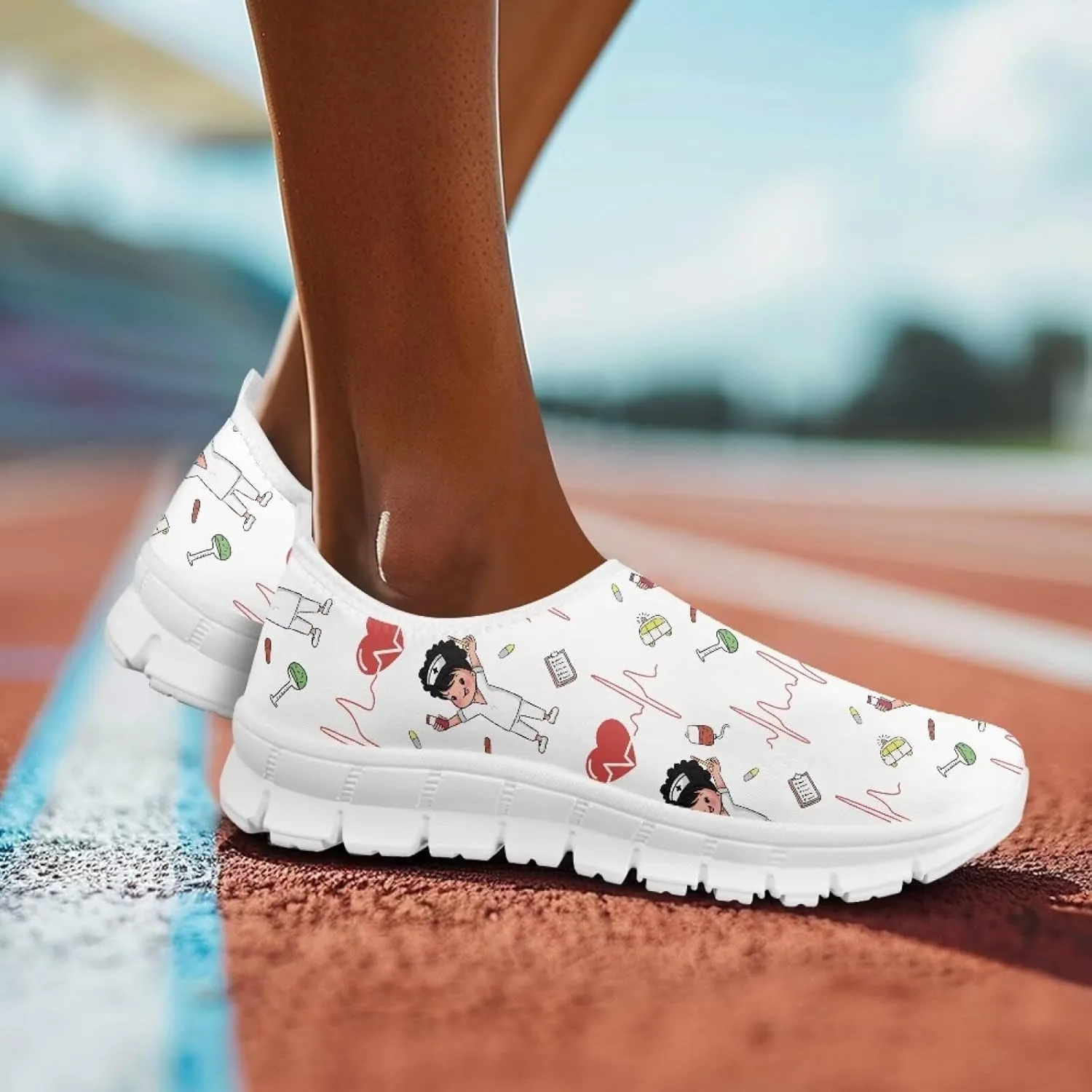 Women Slip On Shoes Low-Cut Comfortable Casual Walking Flat Loafers Non Slip Outdoor Daily Sports Running Sneakers