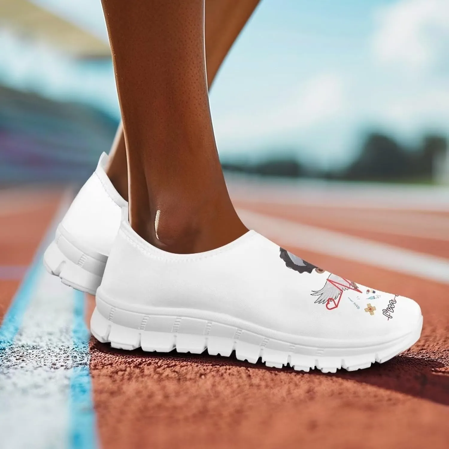 Women Slip On Shoes Low-Cut Comfortable Casual Walking Flat Loafers Non Slip Outdoor Daily Sports Running Sneakers