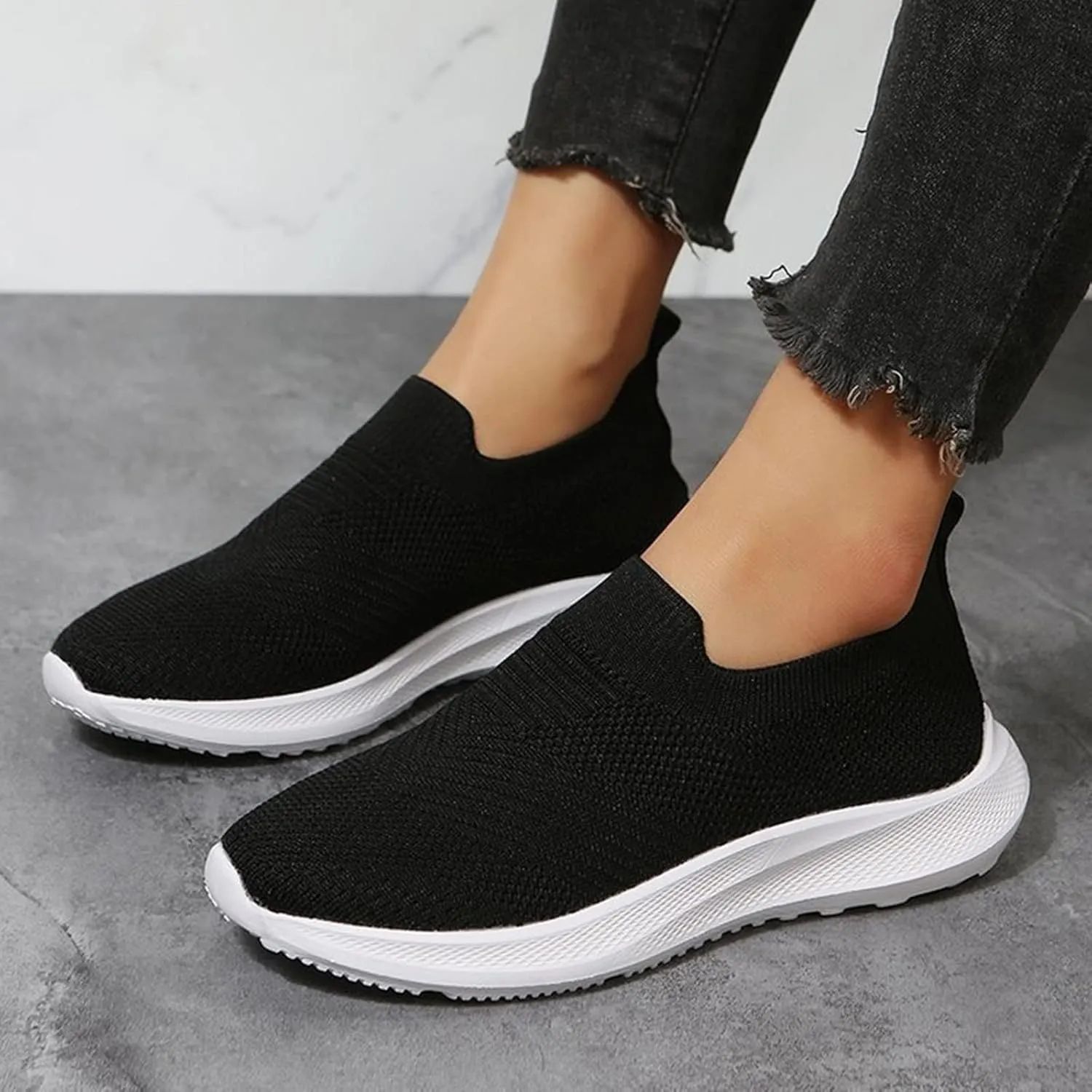 Women Sneakers Spring And Summer New Pattern Fashion Flat Bottom Comfortable Non Slip Breathable Mesh Casual