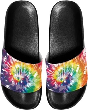 Women's Casual Slide Sandals, Soft Sole Non-Slip Open Toe EVA Flat Sandals Bathroom Shower Sandal