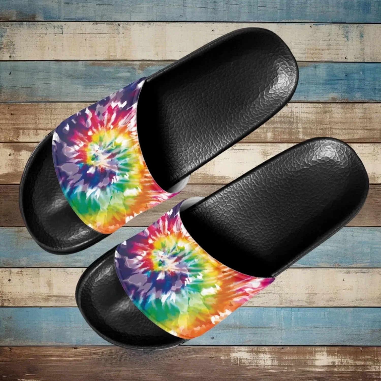 Women's Casual Slide Sandals, Soft Sole Non-Slip Open Toe EVA Flat Sandals Bathroom Shower Sandal