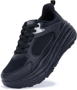 Women's Fashion Platform Chunky Sneakers Comfortable Lightweight Workout Sport Walking Shoes