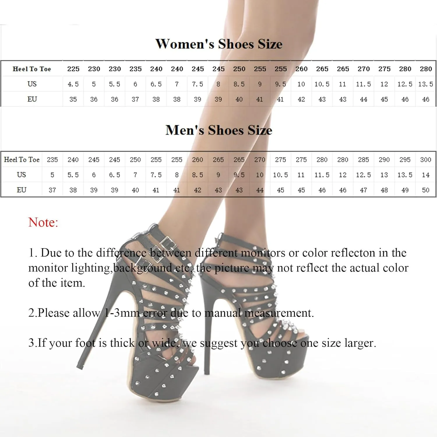 Women's Peep Toe Gladiator Platform Sandal Boots Rivets Buckle Strappy Stiletto High Heels Evening Party Dress Shoes