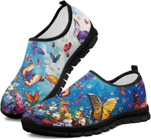 Womens Slip On Walking Shoes Non Slip Loafer Breathable Holiday Travel Shoe Lightweight Casual Low Top Sneakers SizeUS 5.5-11.5