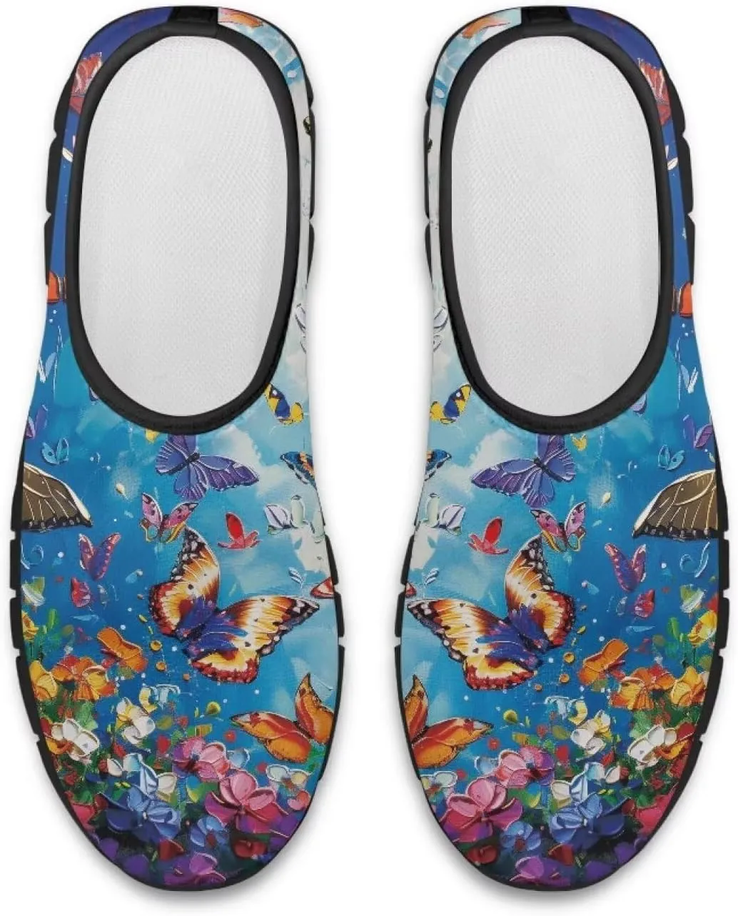 Womens Slip On Walking Shoes Non Slip Loafer Breathable Holiday Travel Shoe Lightweight Casual Low Top Sneakers SizeUS 5.5-11.5