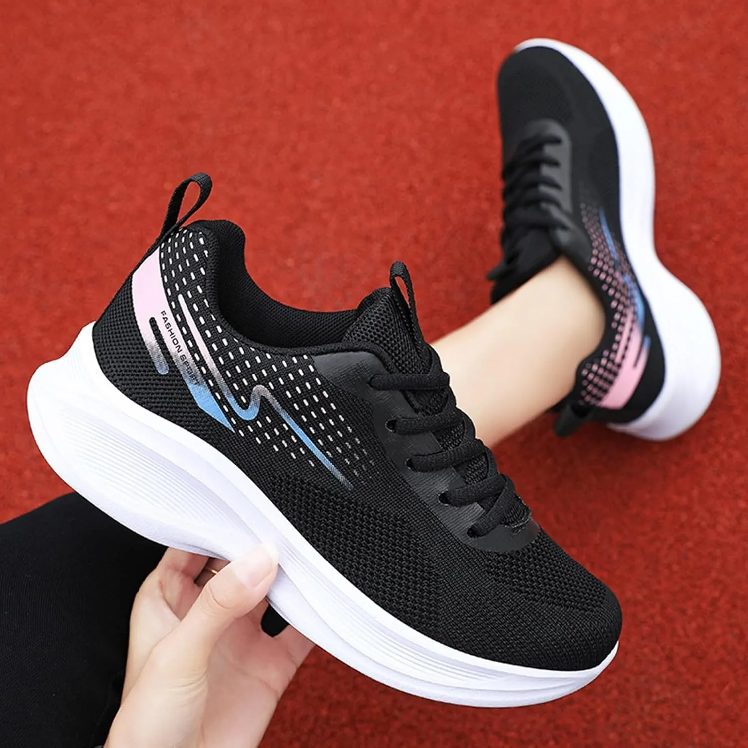 Women's Spring Running Shoes Athletic Shoes For Women Soft Sole Comfortable and Breathable Mesh lightweight Shoes