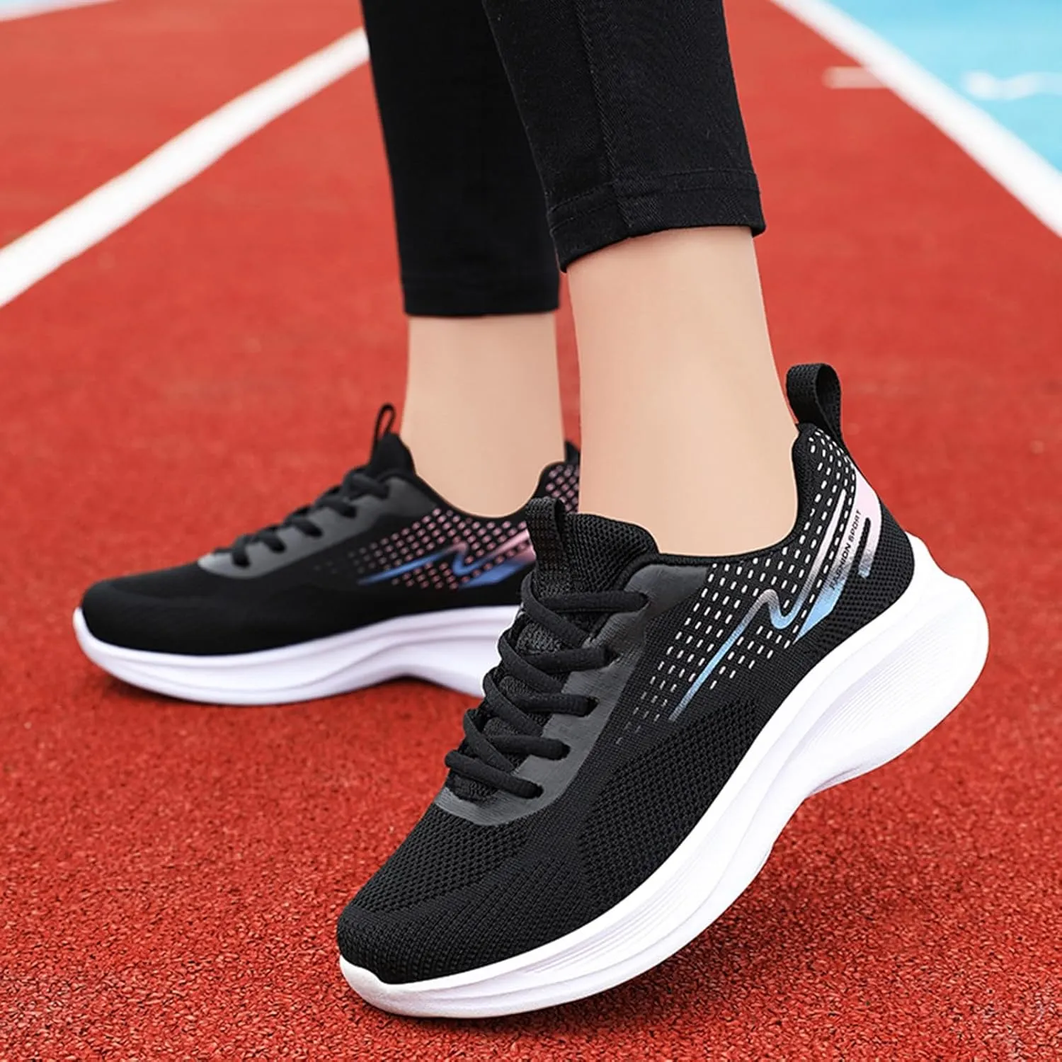 Women's Spring Running Shoes Athletic Shoes For Women Soft Sole Comfortable and Breathable Mesh lightweight Shoes