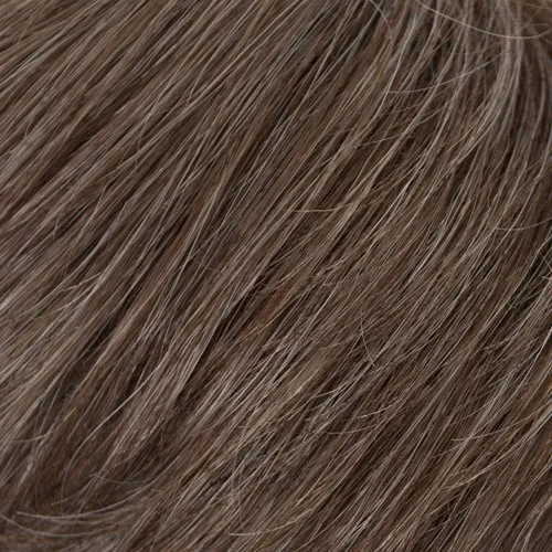 Womens Synthetic Hairpiece ''Swirly''-38: Light Brown 15% Gray