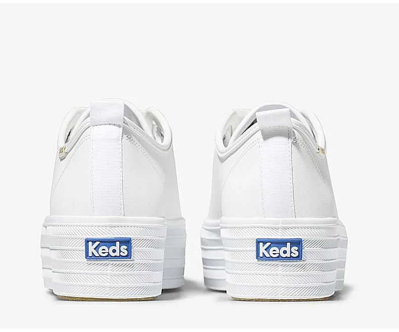 Women's Triple Up Leather White