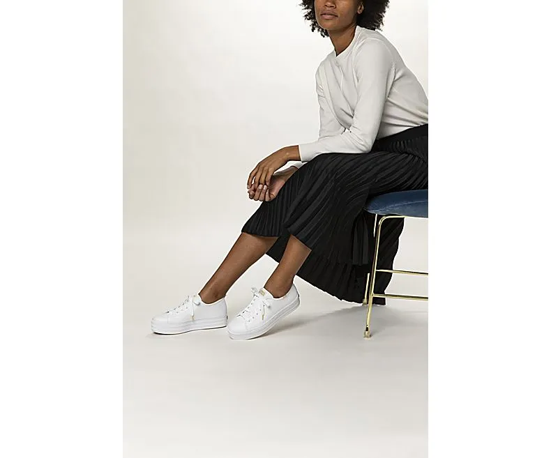 Women's Triple Up Leather White