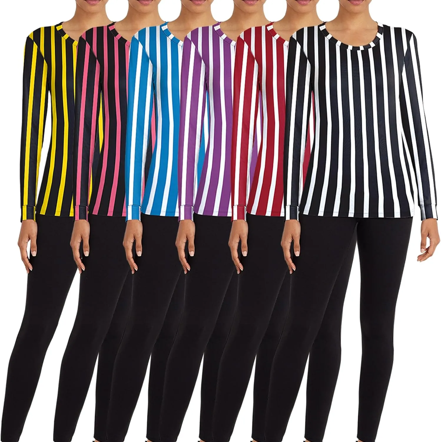 Womens Ultra Soft Midweight Baselayer Top | All Season Thermal Scoop Neck Long Sleeve Shirt | Multi Packs