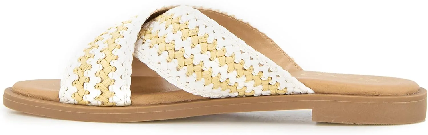 XOXO Women's Melly Flat Sandal