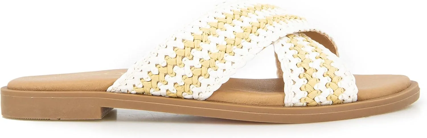 XOXO Women's Melly Flat Sandal