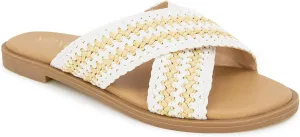 XOXO Women's Melly Flat Sandal