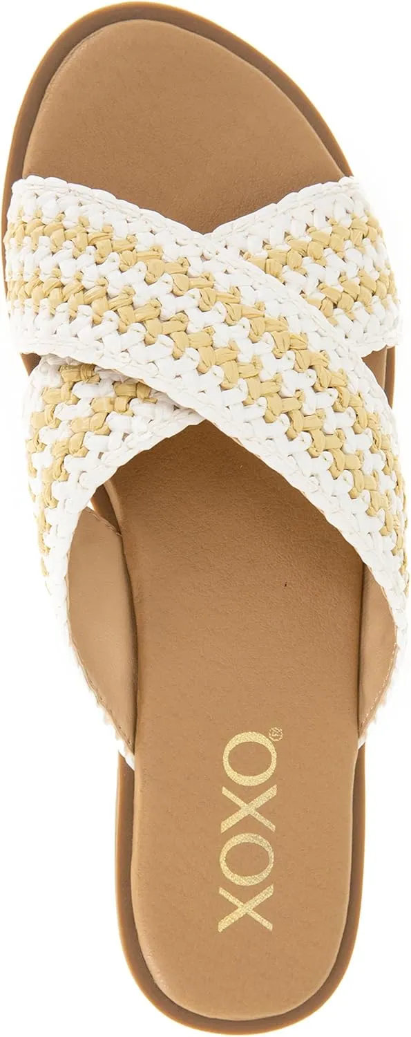 XOXO Women's Melly Flat Sandal