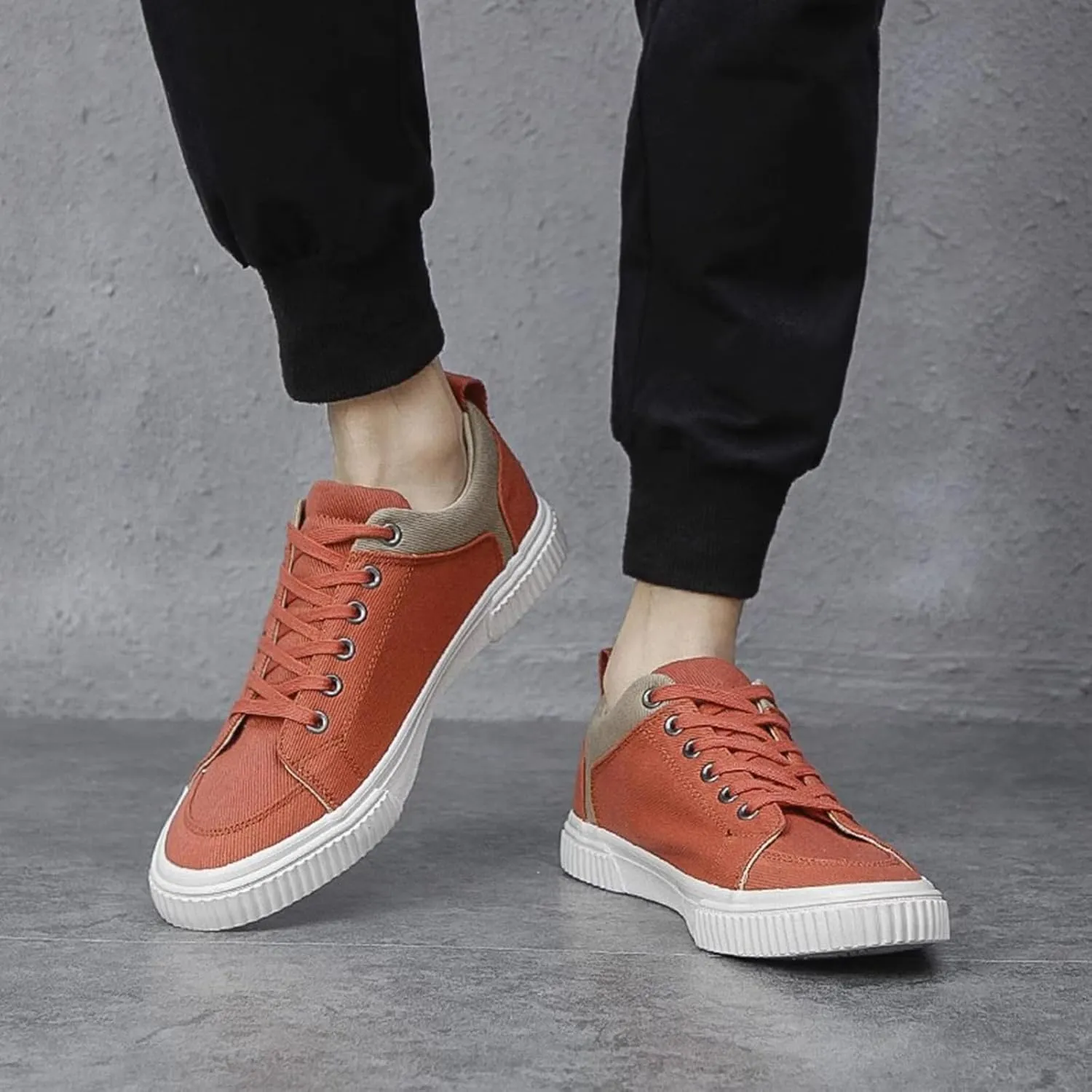 YIBLBOX Canvas Low Top Shoes Skate Shoes Fashion Sneakers for Men Comfortable Walking Casual Sneaker